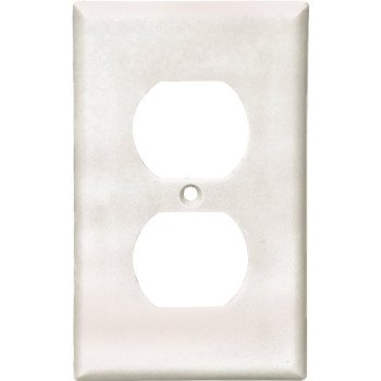 Eaton Wiring Devices 2132W Wallplate, Standard-Size, 4-1/2 in L, 2-3/4 in W, 1-Gang, Thermoset, White