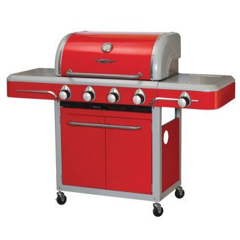 79000 GRILL CART 4-BURNER RED 