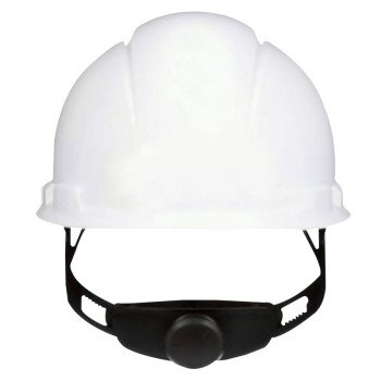 3M SecureFit CHH-R-W6-SL Non-Vented Hard Hat with Ratchet Adjustment, One-Size, 4-Point Ratchet Suspension, White