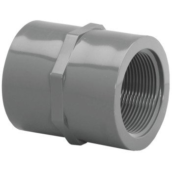 Lasco 830010BC Pipe Coupling, 1 in, FIP, PVC, SCH 80 Schedule