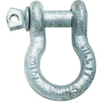 National Hardware 3250BC Series N223-685 Anchor Shackle, 2000 lb Working Load, Galvanized Steel