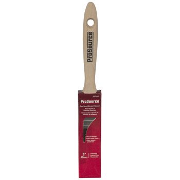 ProSource OR 11601 0100 Paint Brush, 1 in W, Flat Cut Brush, Polyester Bristle