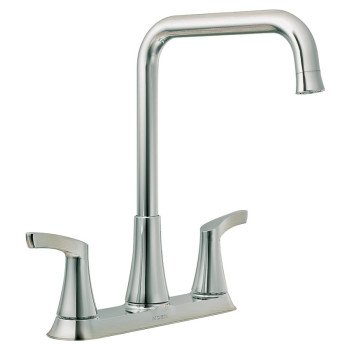 Moen Danika Series 87633 Kitchen Faucet, 1.5 gpm, 3-Faucet Hole, Metal, Chrome Plated, Deck Mounting, Lever Handle