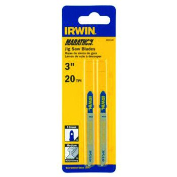 Irwin 3072320 Jig Saw Blade, 3 in L, 20 TPI