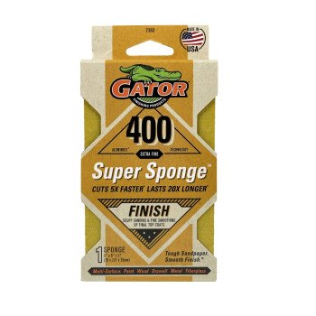 SPONGE SANDING 400GRIT 3X5X1IN