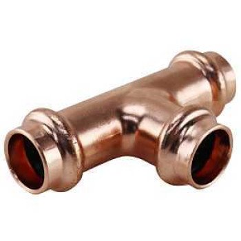 Apollo XPRT12 Tee, 1/2 in, Press Fit, Copper, 300 psi Pressure