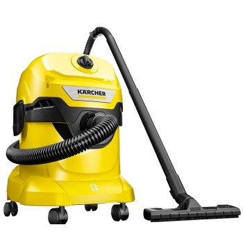 Karcher 1.628-207.0 Wet and Dry Vacuum Cleaner, 5.3 gal Vacuum, Fleece Filter, 1100 W, 120 V