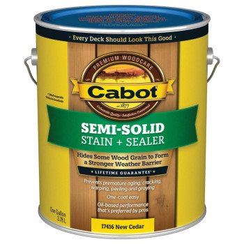 Cabot 140.0017416.007 Deck and Siding Stain, New Cedar, Liquid, 1 gal