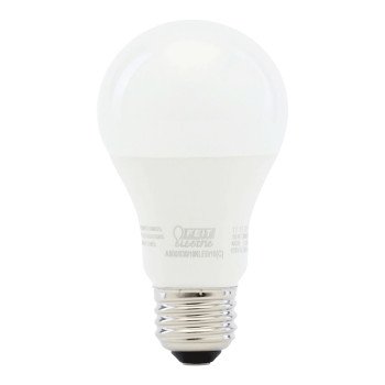 Feit Electric A800830/10KLED/ LED Light Bulb, General Purpose, A19 Lamp, 60 W Equivalent, E26 Lamp Base, Non-Dimmable, White