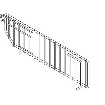 DIVIDER WIRE SINGLE CHRM 17IN