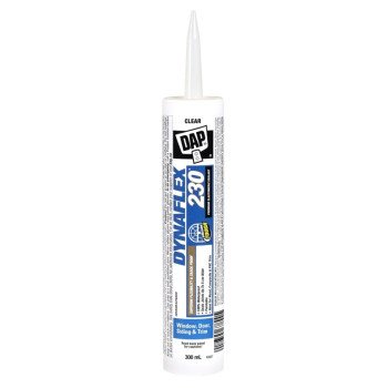 DAP 74120 Door and Trim Sealant, Clear, 40 to 100 deg F, 300 mL Cartridge