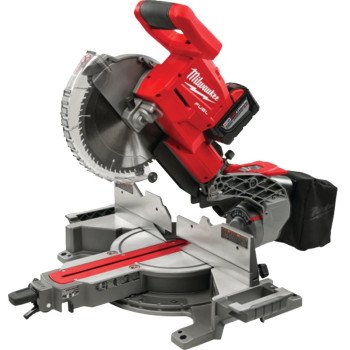 Milwaukee 2734-21HD Compound Miter Saw Kit, Battery, 10 in Dia Blade, 4000 rpm Speed, 45 deg Max Miter Angle