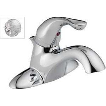 Delta Classic Series 521-PPU-ECO-DST Center Set Bathroom Faucet, 1.2 gpm, 1-Faucet Handle, 3-Faucet Hole, Lever Handle