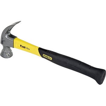 STANLEY 51-505 Graphite Nailing Hammer, 16 oz Head, Curved Claw Head, HCS Head, 13 in OAL