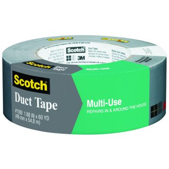 Scotch 2960-A Duct Tape, 60 yd L, 1.88 in W, Silver