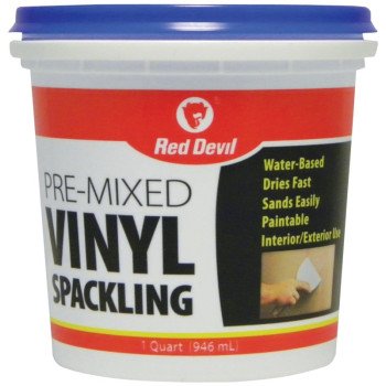 Red Devil 0534 Spackling Compound Off-White, Off-White, 1 qt Tub