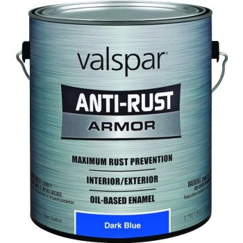 Valspar 21800 Series 044.0021828.007 Enamel, Gloss, Dark Blue, 1 gal, Can