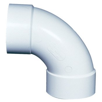 IPEX 040214 Pipe Elbow, 4 in, Hub, 90 deg Angle, PVC