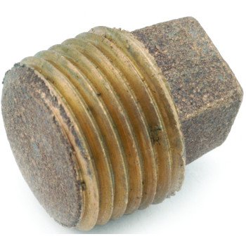 Anderson Metals 738114-06 Solid Pipe Plug, 3/8 in, IPT, Brass