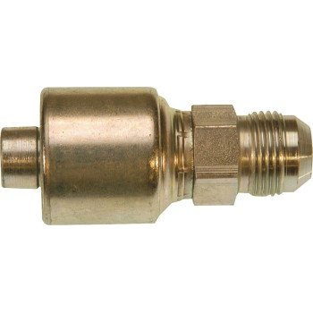 Gates MegaCrimp G25165-1616 Hose Coupling, 1-5/16-12, Crimp x JIC, Straight Angle, Steel, Zinc