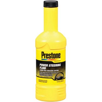 Prestone AS-260 Power Steering Fluid Clear Amber, 12 oz Bottle