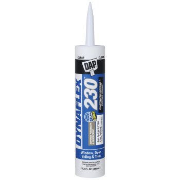 DAP 18304 Premium Sealant, Clear, 1 day Curing, 40 to 100 deg F, 10.1 oz Cartridge