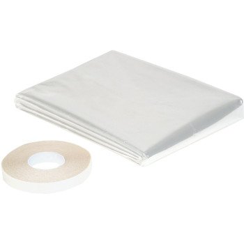 Climaloc CI12783 Insulating Shrink Film, 64 in W, 0.6 mil Thick, 210 in L, Vinyl, Clear