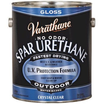 Rust-Oleum 250031 Urethane Paint, Gloss, Liquid, Crystal Clear, 1 gal, Can