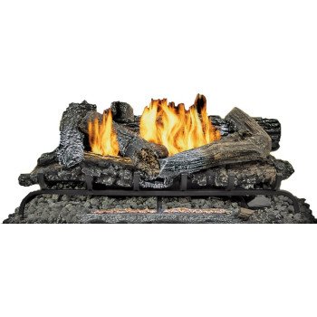 Kozy World GLD2465R Gas Log Set, 13 in L, 24 in W