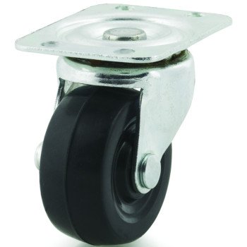 Dh Casters C-GD20RS Swivel Caster, 2 in Dia Wheel, 15/16 in W Wheel, Rubber Wheel, 90 lb