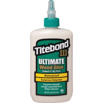 Titebond III 1413 Wood Glue, Brown, 8 oz Bottle