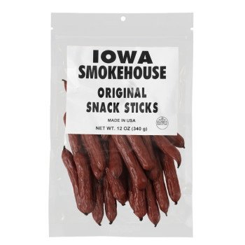 Iowa Smokehouse is-snk12o Snack Sticks, Original, 12 oz