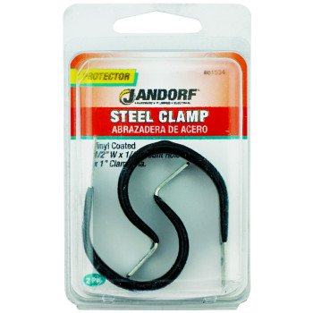 Jandorf 61534 Loom Clamp, Steel/Vinyl, Black