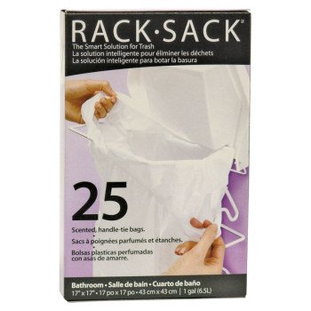 Polyethics Rack Sack 50121 Garbage Bag, White