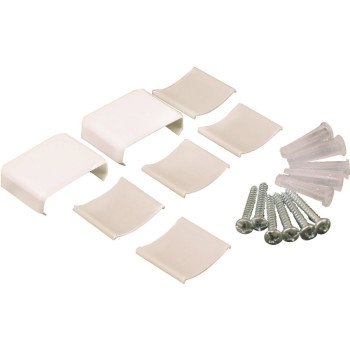 Wiremold NMW910 Raceway Accessory Pack, Metallic, Plastic, White, For: NM1 Wire Channels