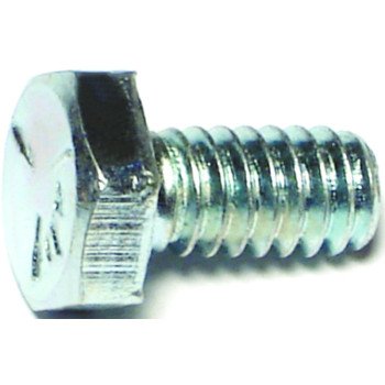 Midwest Fastener 00250 Cap Screw, 1/4-20 in Thread, 1/2 in L, Coarse Thread, Hex Drive, Zinc, Zinc, 100 PK