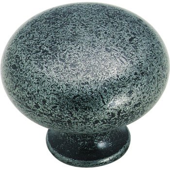 Amerock BP771WI Cabinet Knob, 1-1/8 in Projection, Zinc, Wrought Iron