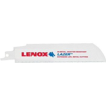 Lenox LAZER 24902T6114R Reciprocating Saw Blade, 1 in W, 6 in L, 14 TPI, HSS Cutting Edge