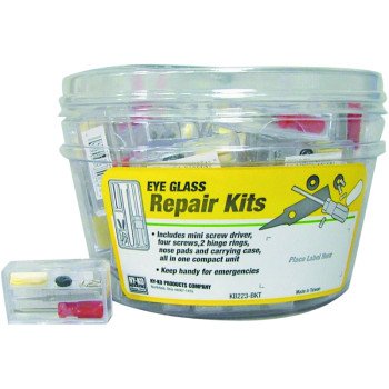 Hy-Ko KB223-BKT Eyeglass Repair Kit, Plastic