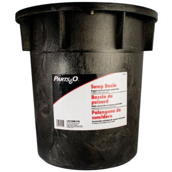 Flotec Parts2O FPW73-19 Sump Basin Lid, 18 in Dia, 22 in L, 22 gal Capacity, Polyethylene