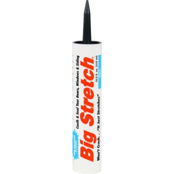 Sashco 10004 Caulk, Black,-30 to 250 deg F, 10.5 oz, Cartridge