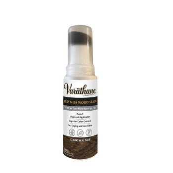 Varathane 368029 Stain and Applicator, Dark Walnut, Liquid, 4 oz, Bottle