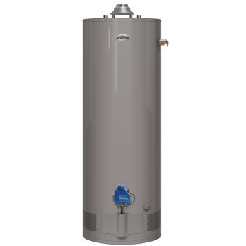 Richmond 9G40-38F3 Water Heater, Natural Gas, 40 gal Tank, 38000 Btu BTU, 0.58 Energy Efficiency, Dark Warm Gray