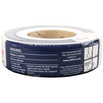 ADFORS FibaTape FDW6753-U Standard Drywall Tape Wrap, 300 ft L, 1-7/8 in W, White