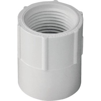 IPEX 435560 Pipe Adapter, 3/4 in, Socket x FPT, PVC, SCH 40 Schedule