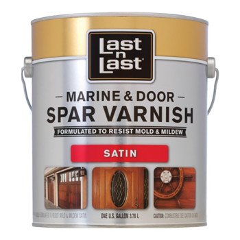 Last n Last 50801 Door and Window Finish, Satin, Amber, Liquid, 1 gal