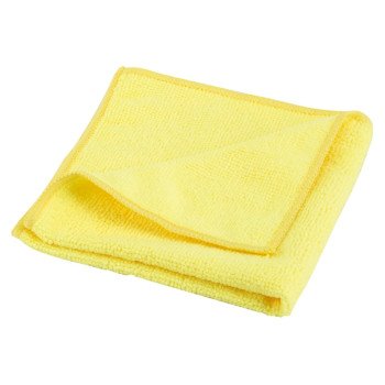 Simple Spaces OG003 Cleaning Cloth, 12 in L, 12 in W, Microfiber, Yellow