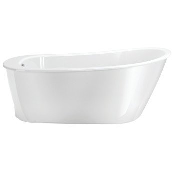 Maax Sax 105797-000-002 Bathtub, 38 to 44 gal, 60 in L, 32 in W, 25 in H, Free-Standing Installation, Fiberglass, White