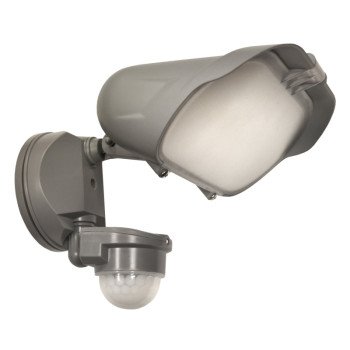 PowerZone O-V-5500M-G Security Light, 110/240 V, 58 W, 1-Lamp, LED Lamp, Daylight Light, 5500 Lumens