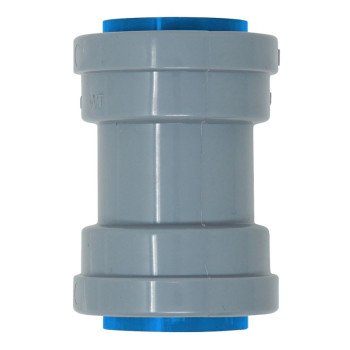 Southwire SIMPush 65083503 Conduit Coupling, 3/4 in Push-In, 1.65 in Dia, 2.43 in L, PVC